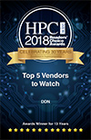 HPCwire Awards 2018 Top 5 Vendor to Watch - DDN